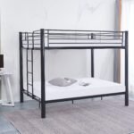 Lit Superposé Colosse En Metal Noir 140x190cm + 140x190 Cm