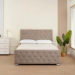 Lit Prestige Capitonne Avec Diamant - Plusieurs Couleurs et Tailles