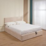 Lit Coffre Bastien Beige/ Gris/ noir 140x190 Cm