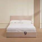 Lit Coffre Bastien Beige/ Gris/ noir 140x190 Cm – Image 4