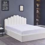 Lit Doha Velours Doudou Avec Coffre  160x200 Cm