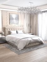 Lit Coffre Corsica en Velours Beige 140x1900cm