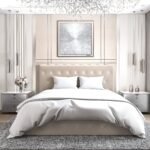 Lit Coffre Corsica en Velours Beige 180x200cm