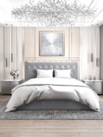 Lit Coffre Corsica en Velours Gris 140x190cm – Image 3