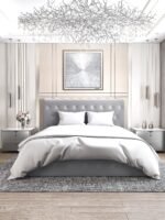 Lit Coffre Corsica en Velours Gris 160x200cm – Image 3