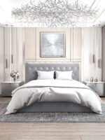 Lit Coffre Corsica en Velours Gris 180x200cm – Image 2