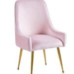 Lot De 2 Chaises Luxury Gold Velours Rose