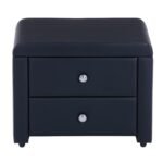 Chevet Malte Noir 50x38x38 Cm