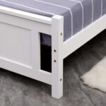 Lit Batna En Bois Blanc 90x190cm – Image 2