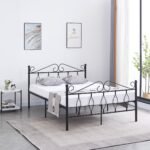 Lit Metal Noir, Blanc Plusieur Taille