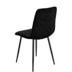 Lot De 4 Chaises Bobby Métal Noir Cotele Noir – Image 4