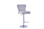 Lot De 2 Tabourets De Bar Gabrielle Chrome Gris – Image 6
