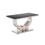 Table Repas Trofy Noir 150x90x75cm