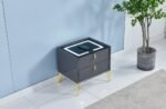TABLE DE CHEVET AVEC LED ET CHARGEUR INDUCTION – Image 6