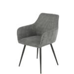 Lot De 2 Chaises Colorado Velours Cotele Anthracite