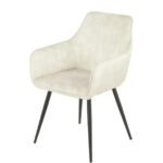 Lot De 2 Chaises Country Velours Beige