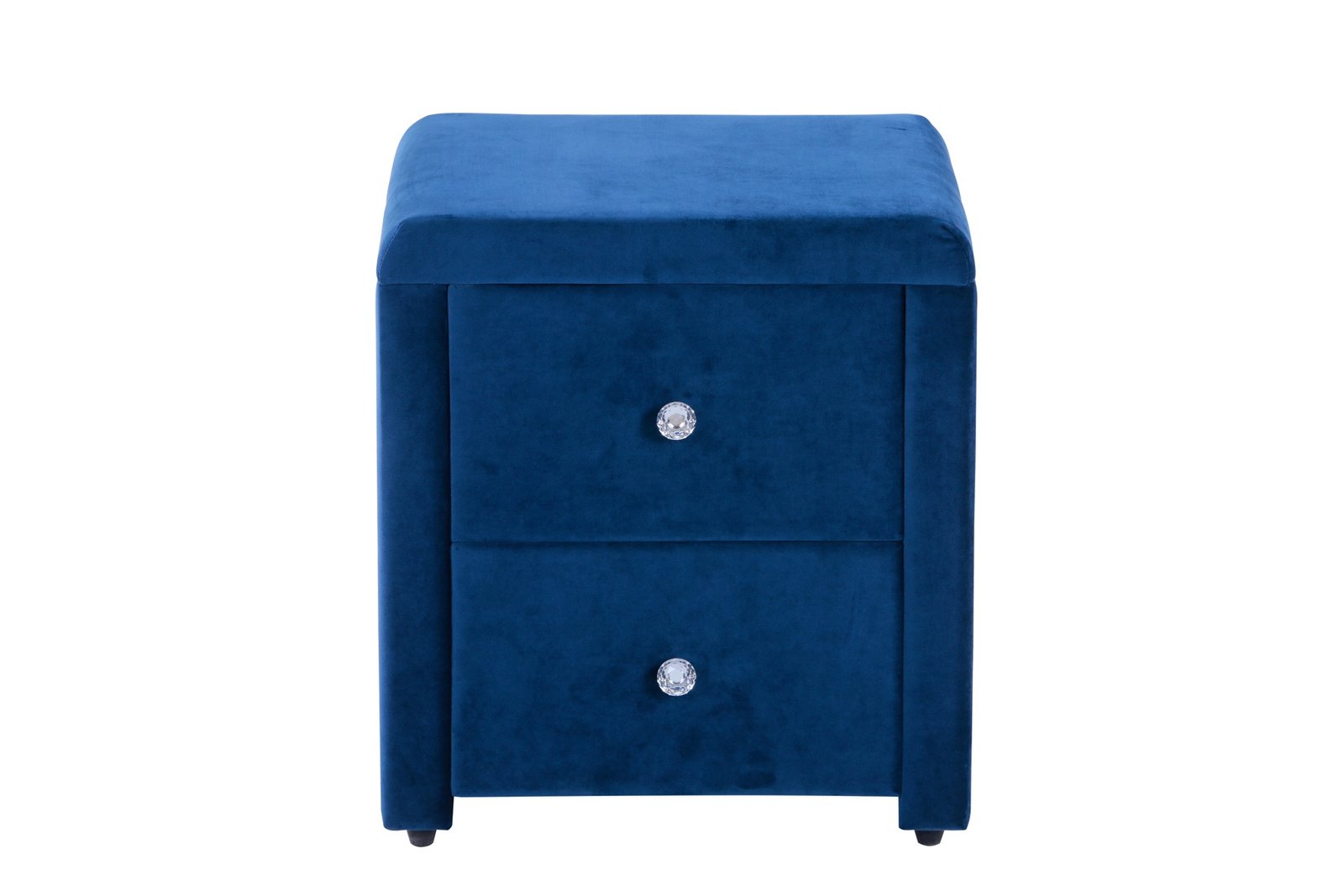 CV799BL-2.jpg Chevet Velours Bleu 47x41x50 Cm – Image 1