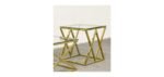 Gueridon Triangle Gold 50x50 Cm – Image 2