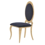 Lot De 4 Chaises Angel Gold Velours Noir