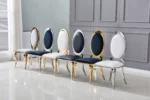 Lot De 4 Chaises Angel Gold Velours Noir – Image 2