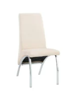 Lot De 4 Chaises Fate En Velours Beige