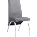 Lot De 4 Chaises Fate En Velours Gris