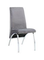 Lot De 4 Chaises Fate En Velours Gris