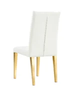 Lot De 2 Chaises Nevada Capitonne Avec Boutons Gold Ecru – Image 2