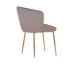 Lot De 4 Chaises Diana Gold Velours Moka