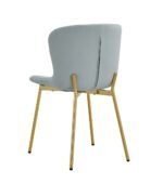 Lot De 4 Chaises Elen Gold Velours Gris – Image 3