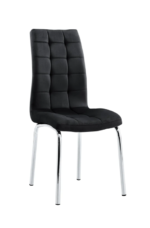 Lot De 6 Chaises Emma Velours Noir