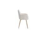 Lot De 2 Chaises Canvas Gold Velours Beige – Image 2