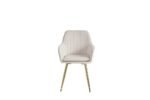 Lot De 2 Chaises Canvas Gold Velours Beige – Image 4