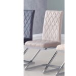 Lot De 6 Chaises Cocomat Matelassee Velours Moka