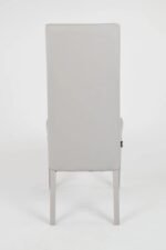 Lot De 2 Chaises Kira  Gris Pieds Laque – Image 2