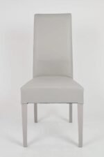 Lot De 2 Chaises Kira  Gris Pieds Laque – Image 3