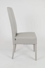 Lot De 2 Chaises Kira  Gris Pieds Laque – Image 4