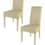 Lot De 2 Chaises Kira  Sable Pieds Laque