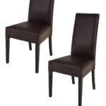 Lot De 2 Chaises Kira Wenge Pieds Laque