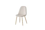 Lot De 6 Chaises Scandinave Gold Velours Beige