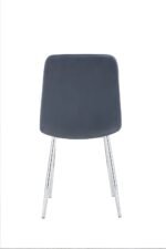 Lot De 4 Chaises Elisa Chrome Anthracite – Image 2