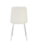 Lot De 4 Chaises Elisa Chrome Doudou – Image 2