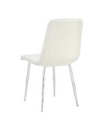 Lot De 4 Chaises Elisa Chrome Doudou – Image 3