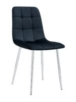 Lot De 4 Chaises Elisa Chrome Noir