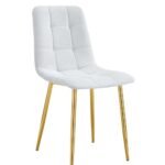 Lot De 4 Chaises Elisa Gold Serge Gris