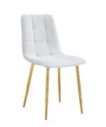 Lot De 4 Chaises Elisa Gold Serge Gris