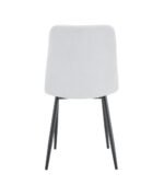 Lot De 4 Chaises Elisa Pied Noir Tissus Serge – Image 2