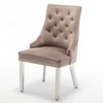 Lot De 2 Chaises Poignet Rectangle Chrome Gris – Image 5