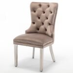 Lot De 2 Chaises Poignet Rectangle Chrome Gris – Image 6