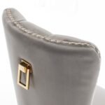 Lot De 2 Chaises Poignet Rectangle Gold Anthracite – Image 4